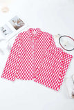 Checkered Button Up Top and Pants Lounge Set - Trendsi - Flyclothing LLC