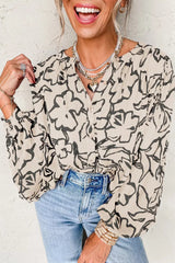 Floral Print Button-Down Shirt - Trendsi - Flyclothing LLC