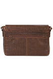 Scully Leather Walnut Laptop Messenger