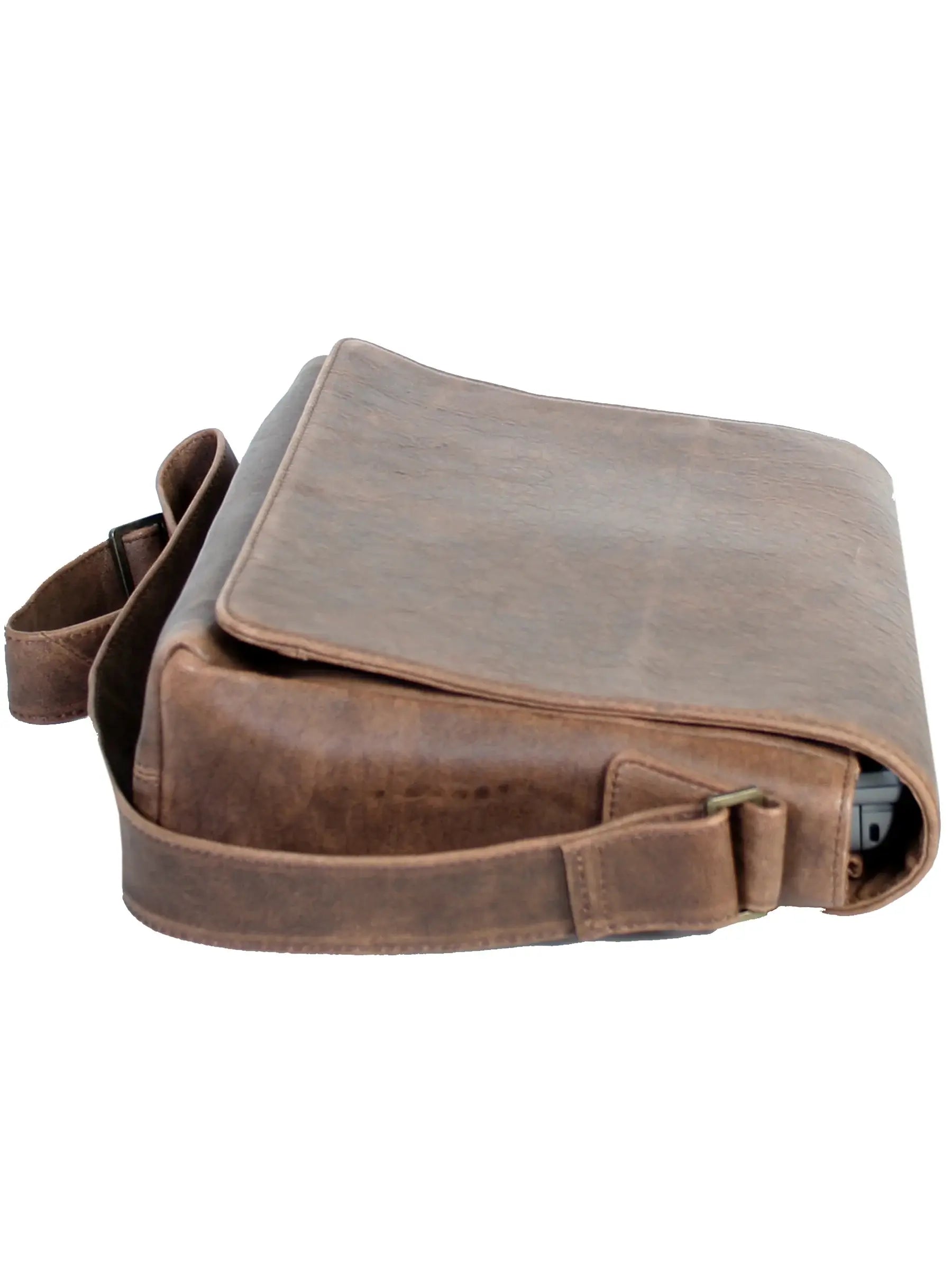 Scully WALNUT LAPTOP MESSENGER - Scully Leather - Flyclothing LLC