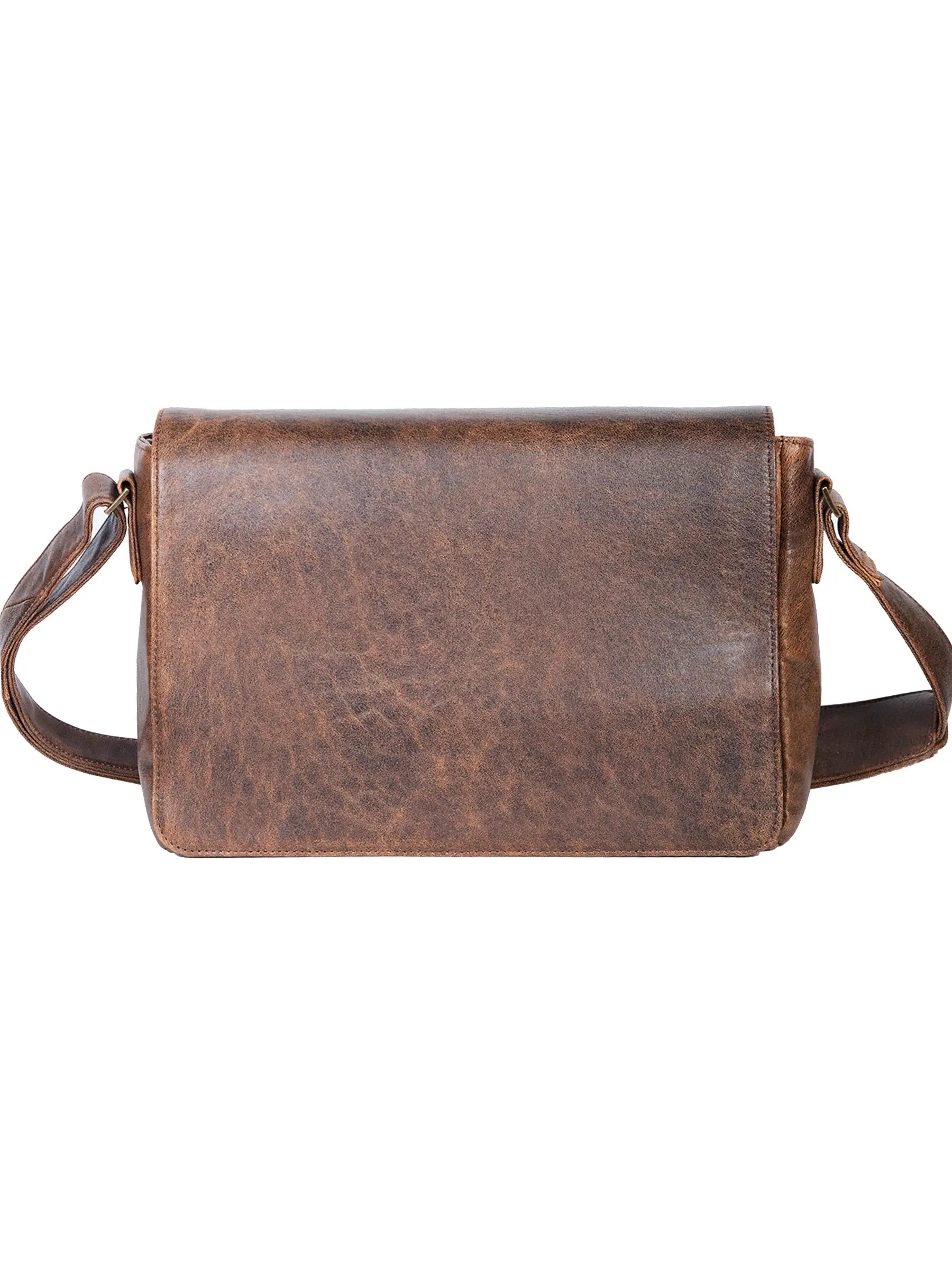 Scully WALNUT LAPTOP MESSENGER - Scully Leather - Flyclothing LLC