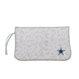 Dallas Cowboys Leopard Print Wristlet - Logo Brands - Flyclothing LLC
