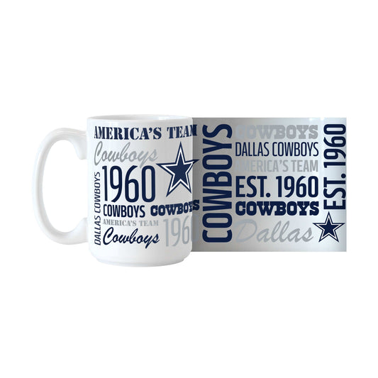 Dallas Cowboys 15oz Spirit Sublimated Mug - Logo Brands - Flyclothing LLC