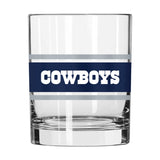 Dallas Cowboys 14oz Stripe Rocks Glass - Logo Brands - Flyclothing LLC