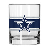 Dallas Cowboys 14oz Stripe Rocks Glass - Logo Brands - Flyclothing LLC