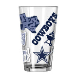 Dallas Cowboys 16oz Native Pint Glass - Logo Brands - Flyclothing LLC
