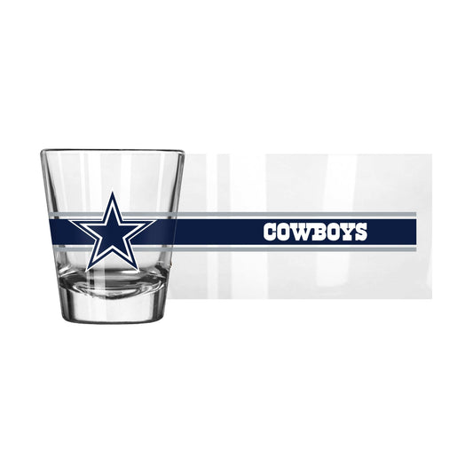 Dallas Cowboys 2oz Stripe Shot Glass - Logo Brands - Flyclothing LLC
