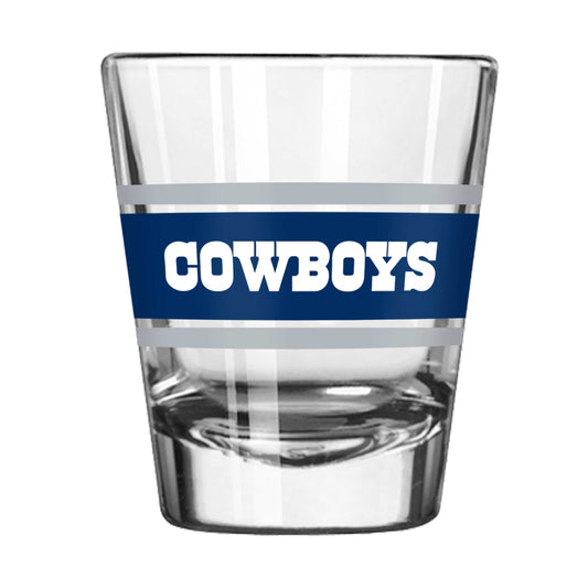 Dallas Cowboys 2oz Stripe Shot Glass - Logo Brands - Flyclothing LLC