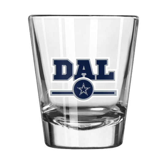 Dallas Cowboys 2oz Letterman Shot Glass - Logo Brands - Flyclothing LLC