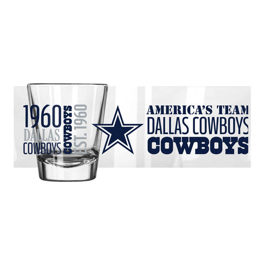 Dallas Cowboys 2oz Spirit Shot Glass - Logo Brands - Flyclothing LLC