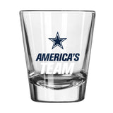Dallas Cowboys 2oz Slogan Shot Glass - Logo Brands - Flyclothing LLC