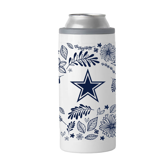 Dallas Cowboys 12oz Botanical Slim Can Coolie - Logo Brands - Flyclothing LLC