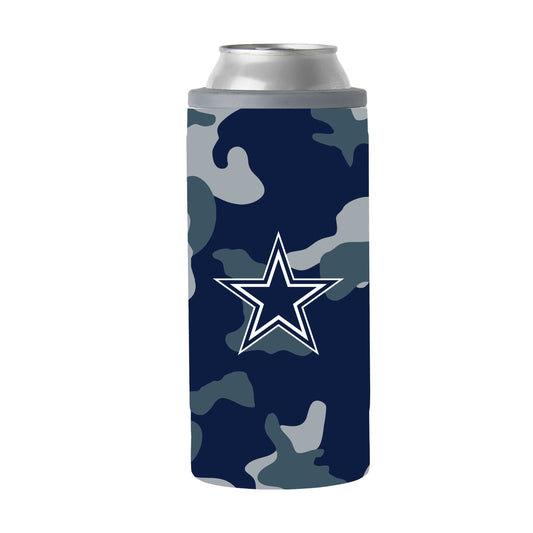 Dallas Cowboys Camo Swagger 12oz Slim Can Coolie - Logo Brands - Flyclothing LLC