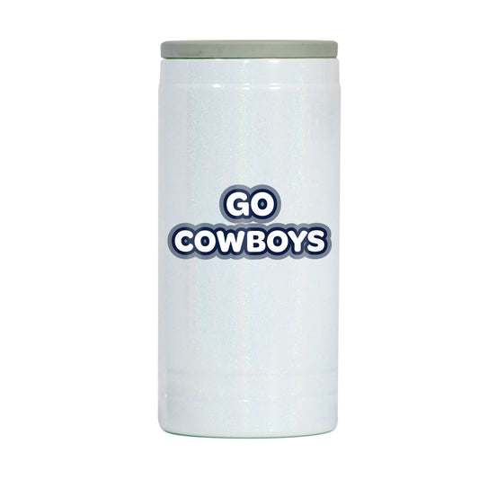 Dallas Cowboys 12oz Bubble Iridescent Slim Coolie - Logo Brands - Flyclothing LLC