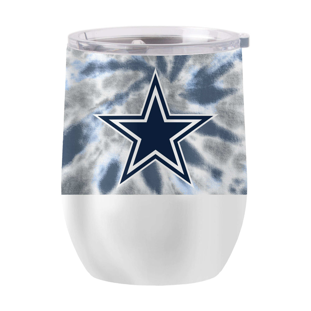 Dallas Cowboys 16oz Tie Dye Stainless Curved Beverage - Logo Brands - Flyclothing LLC