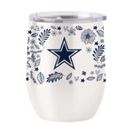 Dallas Cowboys 16oz Botanical Stainless Curved Beverage - Logo Brands - Flyclothing LLC