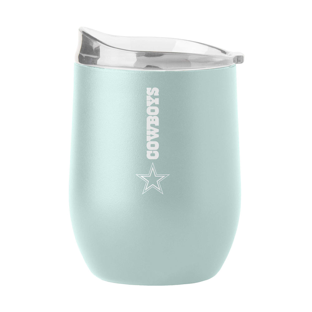 Dallas Cowboys 16oz Vertical Powder Coat Curved Beverage - Logo Brands - Flyclothing LLC