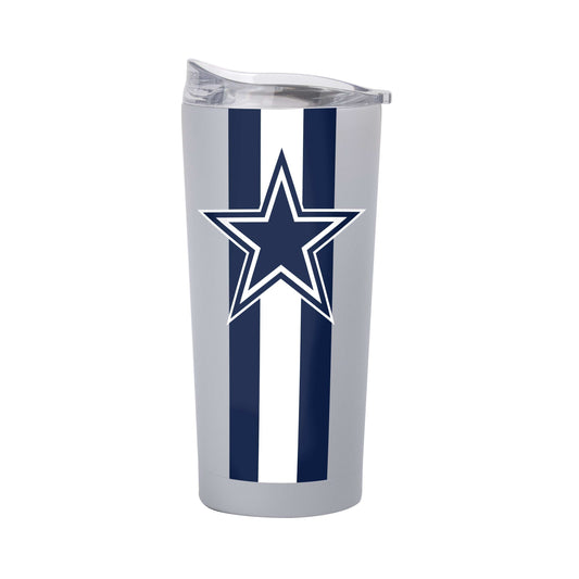 Dallas Cowboys 20oz Vertical Stripe Powder Coat Tumbler - Logo Brands - Flyclothing LLC