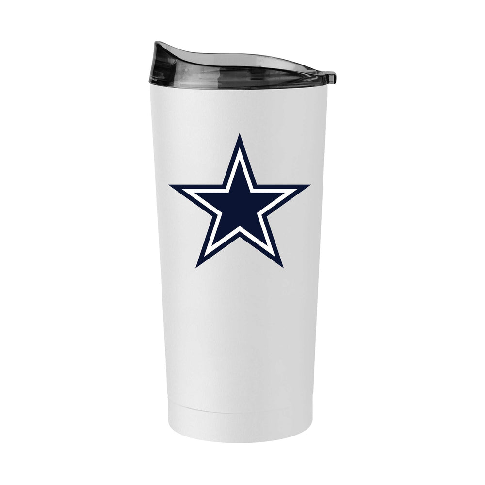 Dallas Cowboys White 20oz Swagger Powdercoat Tumbler - Logo Brands - Flyclothing LLC