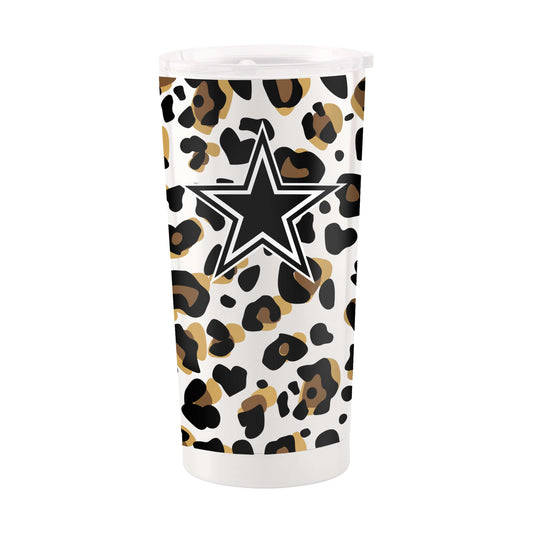 Dallas Cowboys 20oz Neutral Leopard Stainless Steel Tumbler