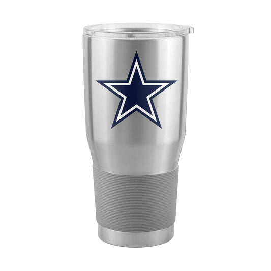 Dallas Cowboys Silver 30oz Gameday Stainless Steel Tumbler - Logo Brands - Flyclothing LLC