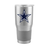 Dallas Cowboys Silver 30oz Gameday Stainless Steel Tumbler - Logo Brands - Flyclothing LLC