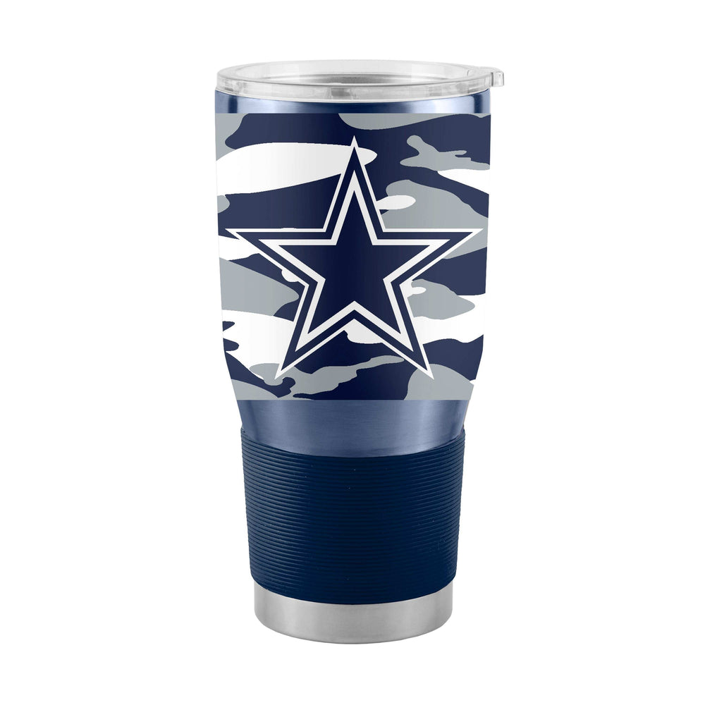 Dallas Cowboys 30oz Camo Stainless Steel Tumbler - Logo Brands - Flyclothing LLC