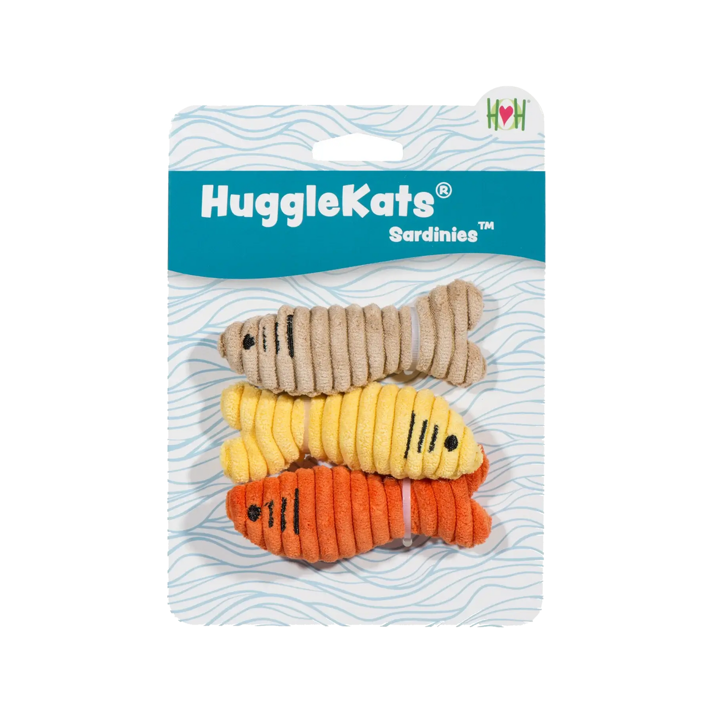 HuggleKats® Sardinies Cat Toys, 3 Pack - HuggleHounds - Flyclothing LLC