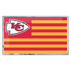 Kansas City Chiefs State Flag Aluminum Embossed Emblem - Kansas City Chiefs