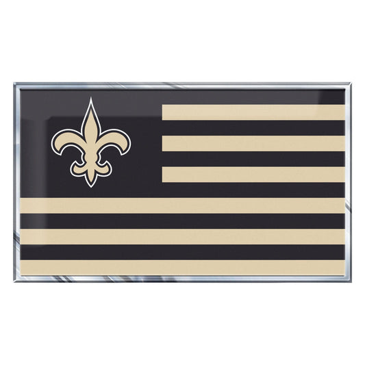 New Orleans Saints State Flag Aluminum Embossed Emblem - New Orleans Saints