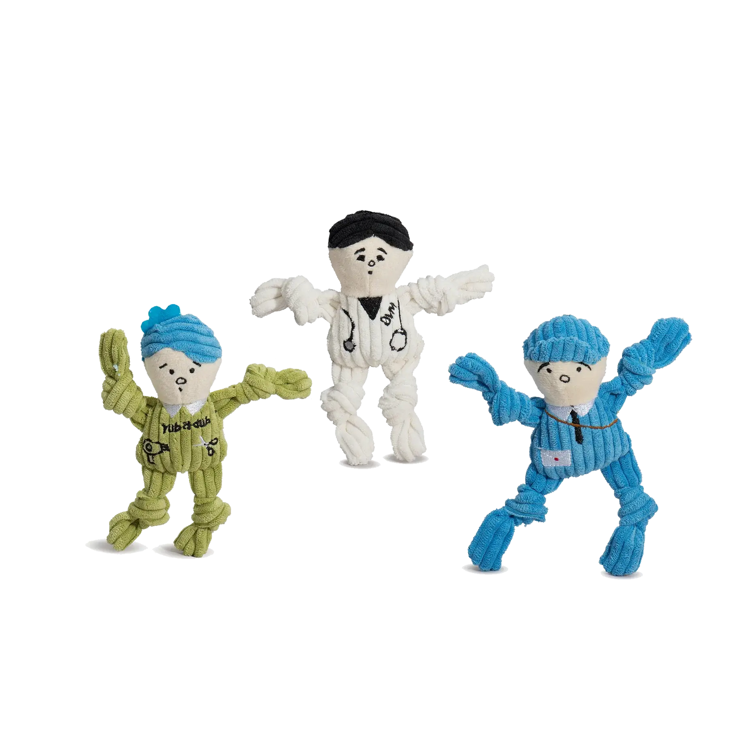 Wee Huggles® Assorted Dog People™ Plush Dog Toys, 3 Pack - HuggleHounds - Flyclothing LLC