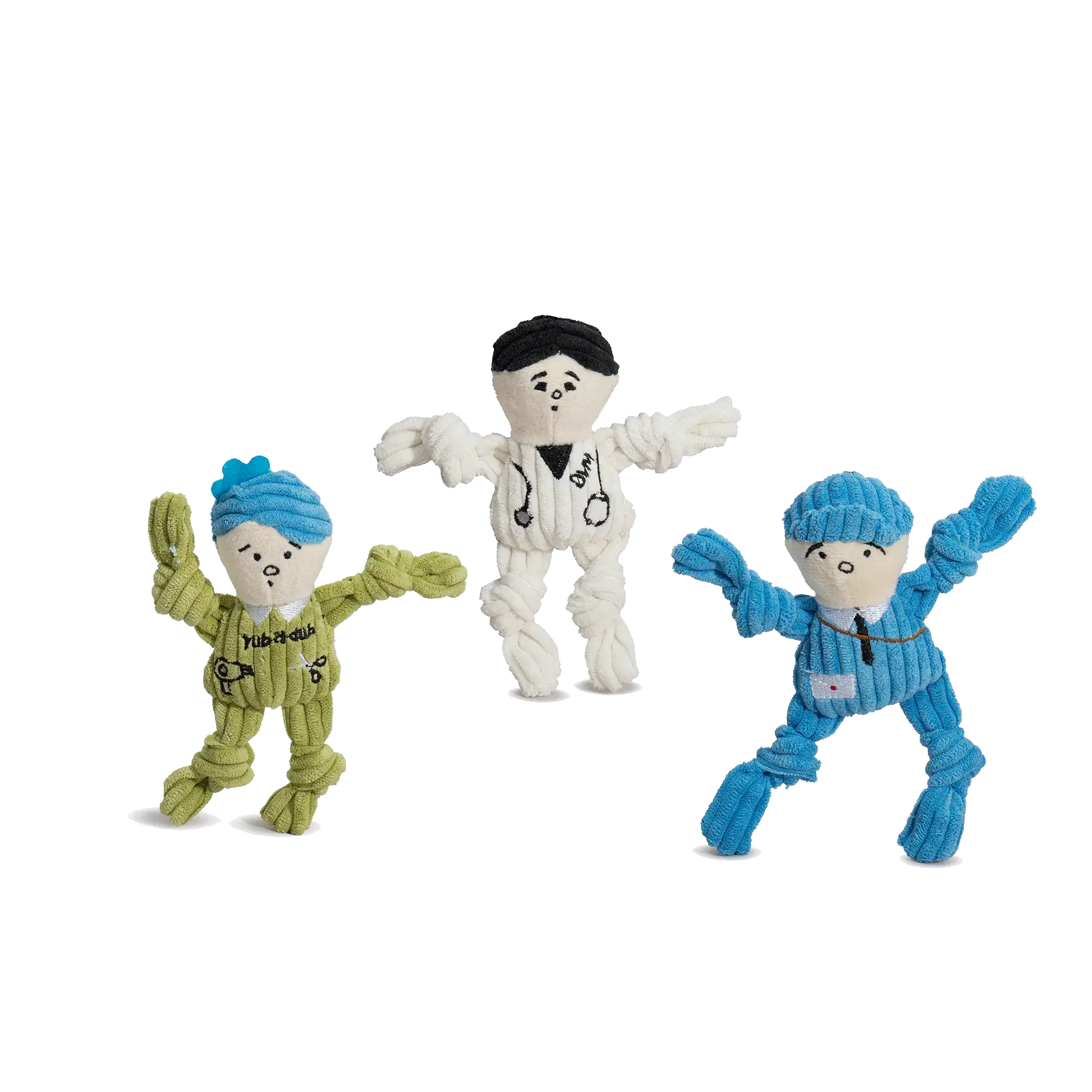 Wee Huggles® Assorted Dog People™ Plush Dog Toys, 3 Pack - HuggleHounds - Flyclothing LLC
