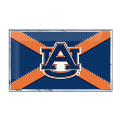 Auburn Tigers State Flag Aluminum Embossed Emblem - Auburn