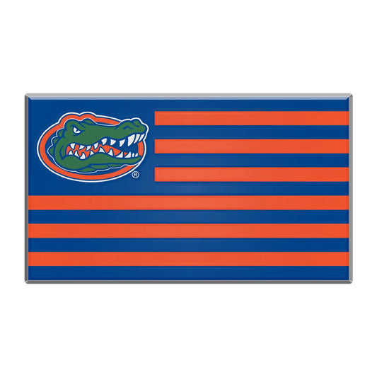 Florida Gators State Flag Aluminum Embossed Emblem - Florida