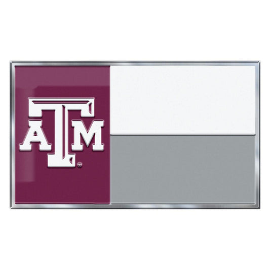 Texas A&M Aggies State Flag Aluminum Embossed Emblem - Texas A&M