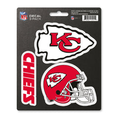 Kansas City Chiefs 3 Piece Decal Sticker Set - Kansas City Chiefs