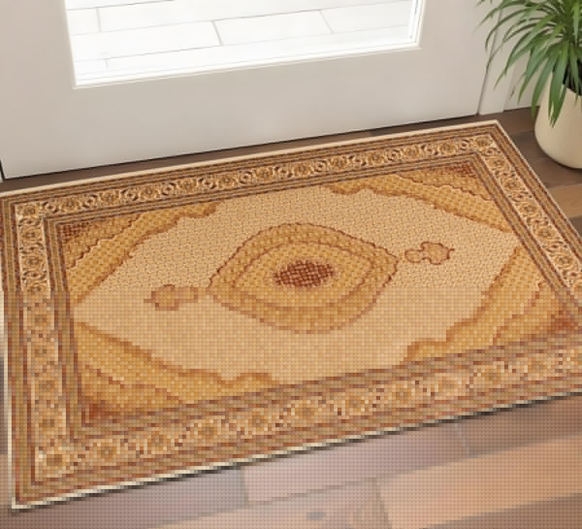 2' X 5' Beige And Cream Moroccan Area Rug - Homeroots - Flyclothing LLC