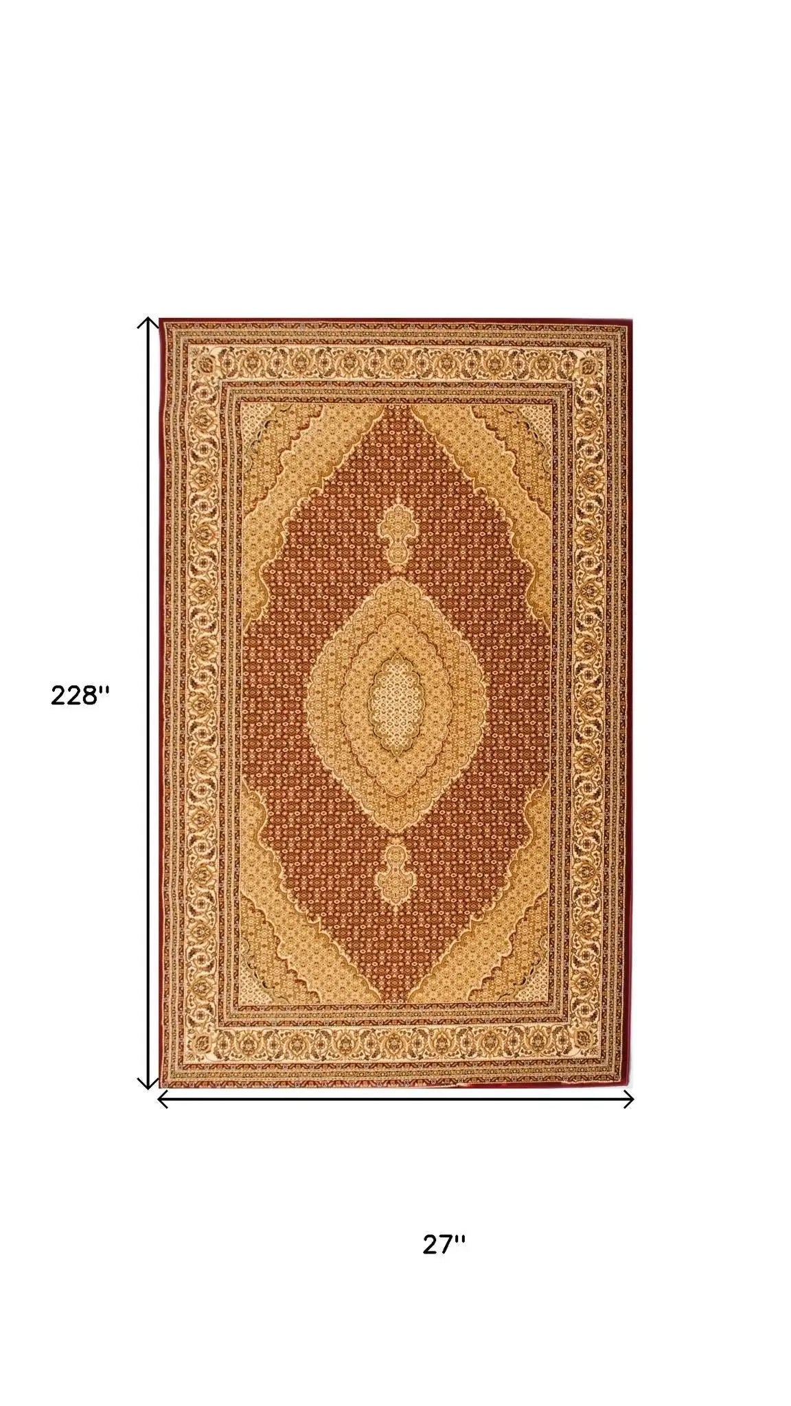 19' Runner Red And Beige Moroccan Runner Rug - Homeroots - Flyclothing LLC