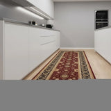 9' Red And Black Oriental Runner Rug - Homeroots - Flyclothing LLC