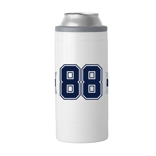 Dallas Cowboys Ceedee Lamb 12oz Stripe Slim Can Coolie - Logo Brands - Flyclothing LLC