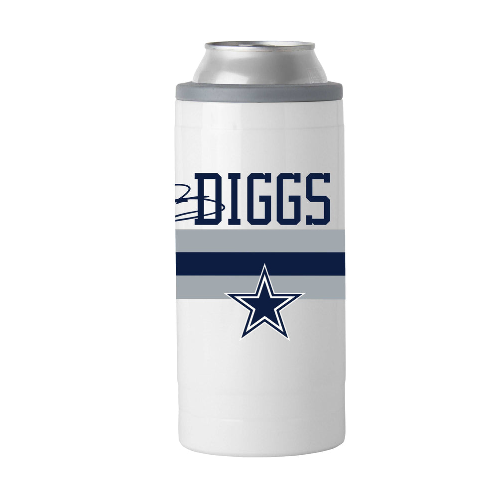 Dallas Cowboys Trevon Diggs 12oz Stripe Slim Can Coolie - Logo Brands - Flyclothing LLC