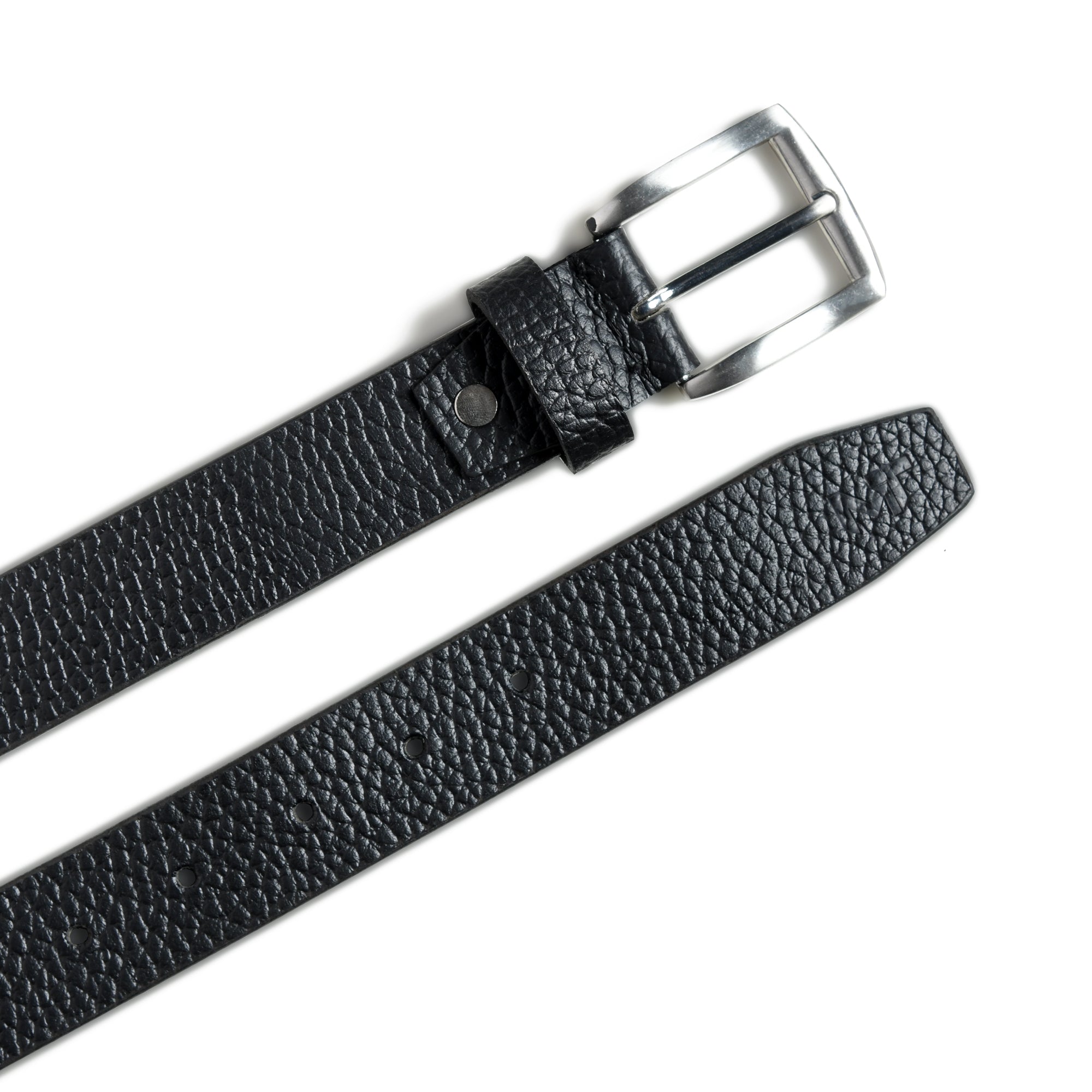 Nexus Black Leather Belt - Classy Leather Bags - Flyclothing LLC