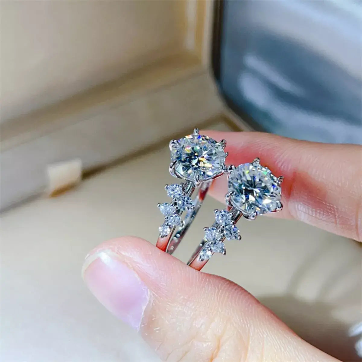 3 Carat Moissanite 925 Sterling Silver Ring - Trendsi - Flyclothing LLC