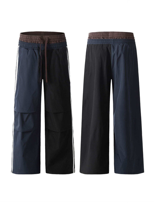 Men's Double-Waisted Straight-Leg Cargo Pants - Trendsi - Flyclothing LLC