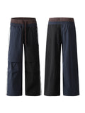 Men's Double-Waisted Straight-Leg Cargo Pants - Trendsi