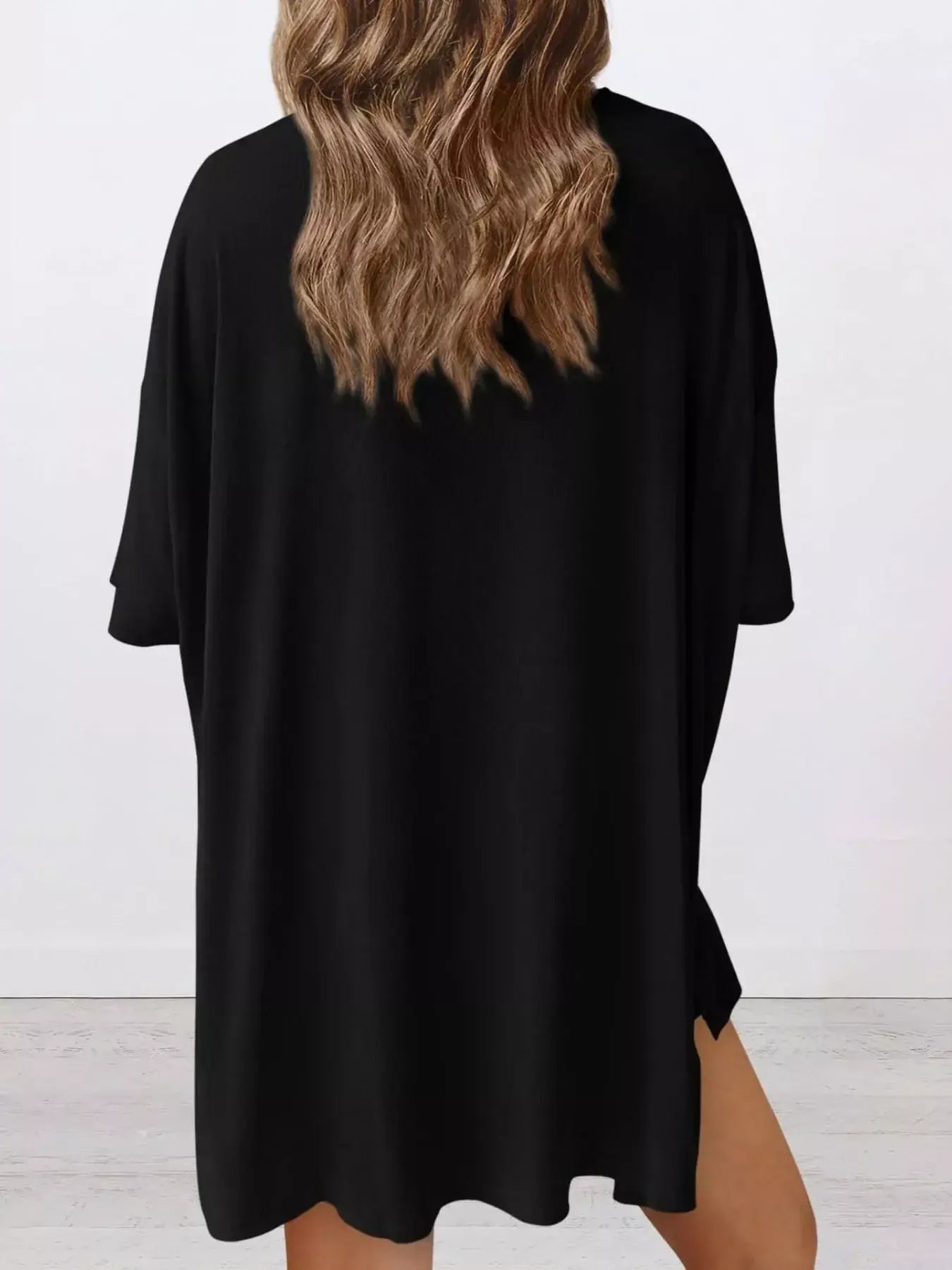 Full Size Half Sleeve T-Shirt and Shorts Set Plus Size - Trendsi - Flyclothing LLC