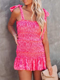 Smocked Wide Strap Mini Cami Dress - Trendsi - Flyclothing LLC