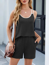 Casual Ribbed Tank Top and Shorts Set - Trendsi - Flyclothing LLC