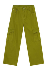 Men's Mid Rise Jeans with Cargo Pockets - Trendsi - Flyclothing LLC