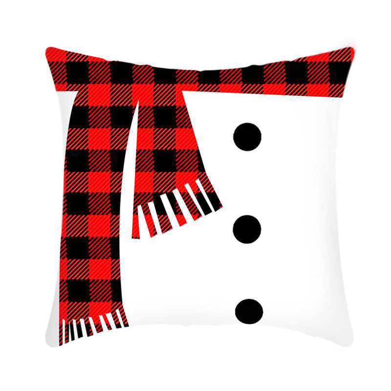 Merry Christmas Cushion Cover 45cm Elk Santa Claus Short Plush Sofa Pillow Cover Home Decor Pillowcase Christmas Decoration - My Store - Flyclothing LLC